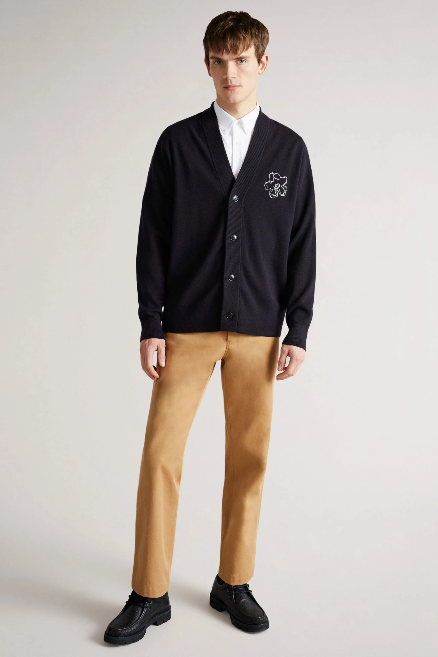 Ted Baker Blue Ditton Knitted Cardigan 5 Ted Baker Blue Ditton Knitted Cardigan - Image 3