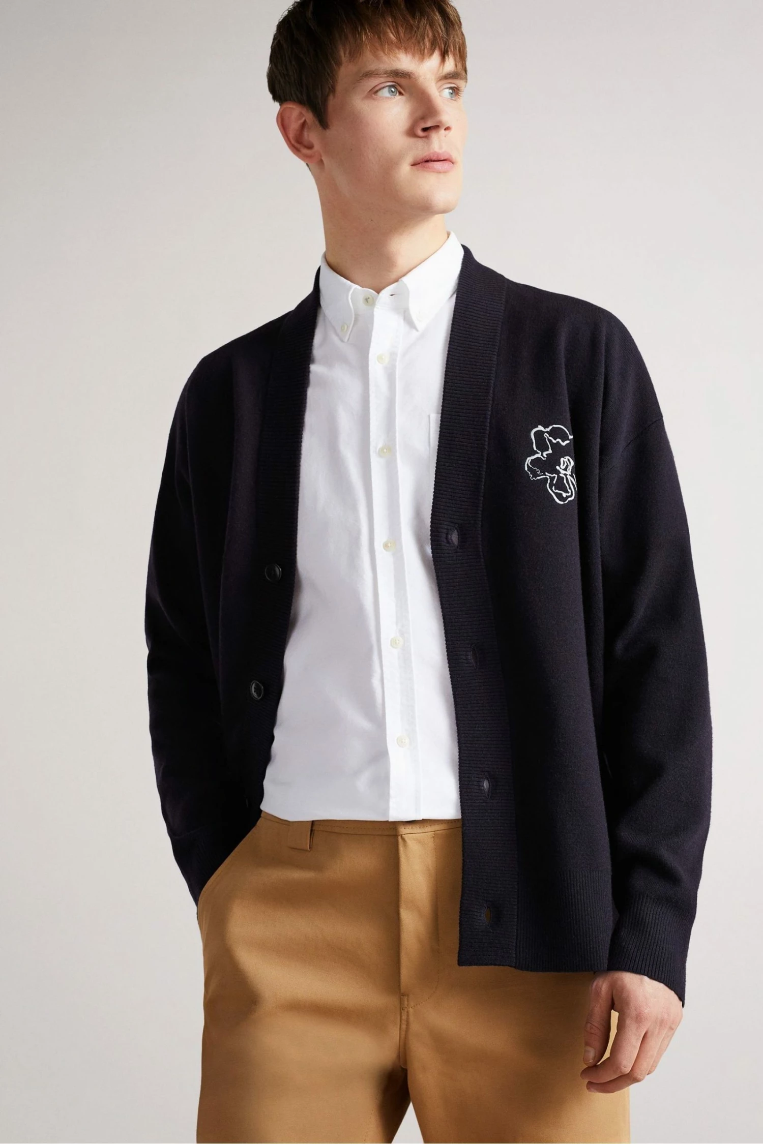 Ted Baker Blue Ditton Knitted Cardigan 7 Ted Baker Blue Ditton Knitted Cardigan - Image 5