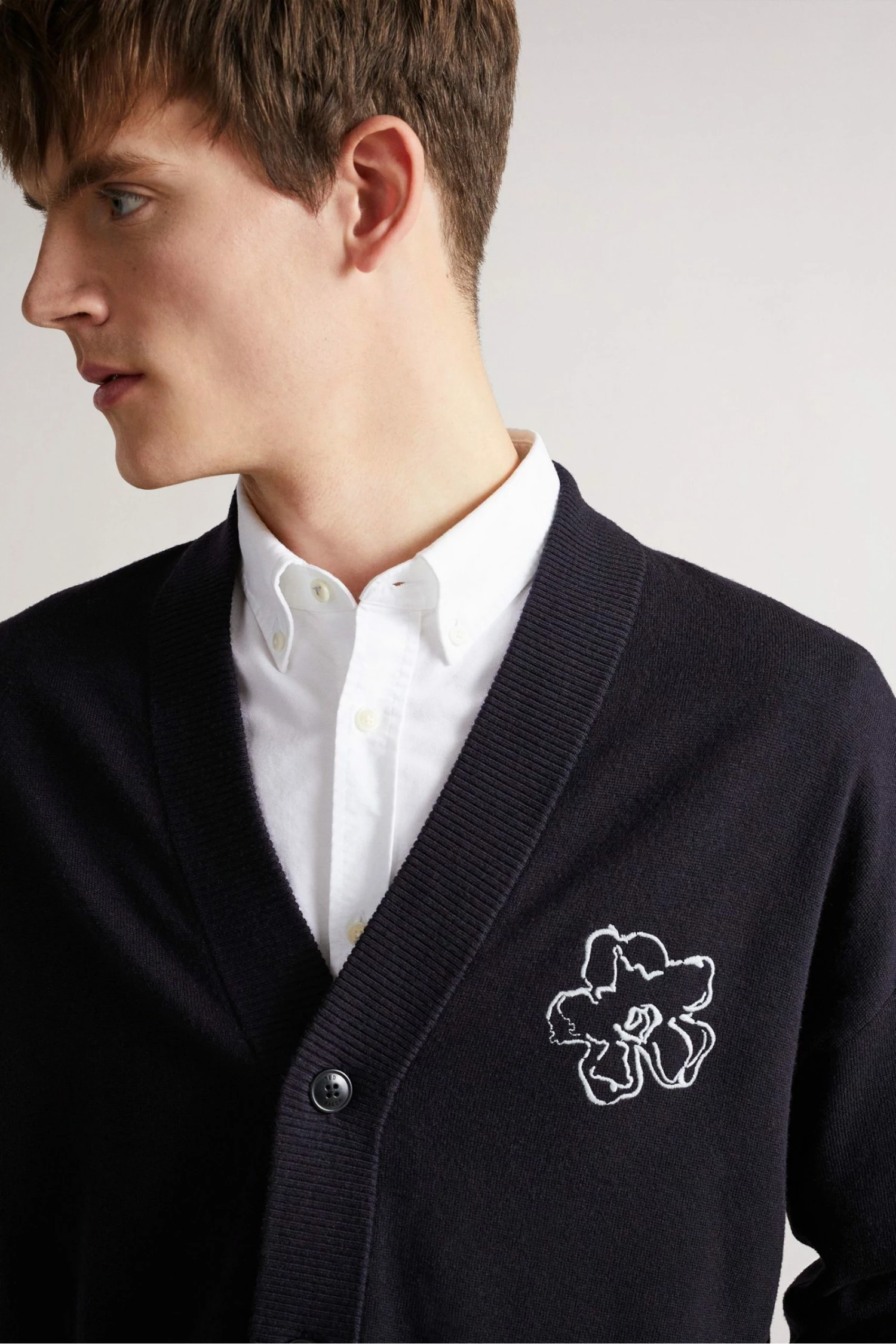 Ted Baker Blue Ditton Knitted Cardigan 8 Ted Baker Blue Ditton Knitted Cardigan - Image 6