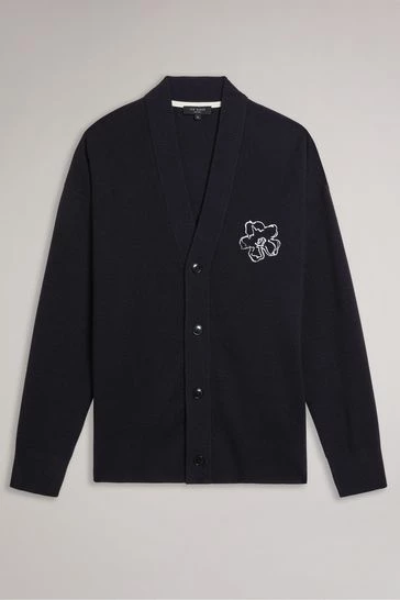 Ted Baker Blue Ditton Knitted Cardigan 12 Ted Baker Blue Ditton Knitted Cardigan - Image 10