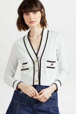 Ted Baker White Flooraa Knitted Cardigan