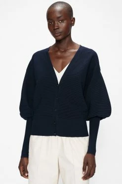 Ted Baker Blue Fioinna Ottoman Detailed Cardigan