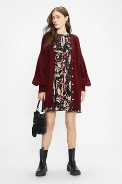 Ted Baker Purple Ttiiaa Pleat Detailed Longline Cardigan 10 Ted Baker Purple Ttiiaa Pleat Detailed Longline Cardigan -tedbaker Shop Online unnamed file 5953