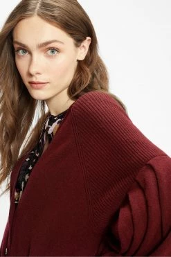 Ted Baker Purple Ttiiaa Pleat Detailed Longline Cardigan 11 Ted Baker Purple Ttiiaa Pleat Detailed Longline Cardigan -tedbaker Shop Online unnamed file 5954