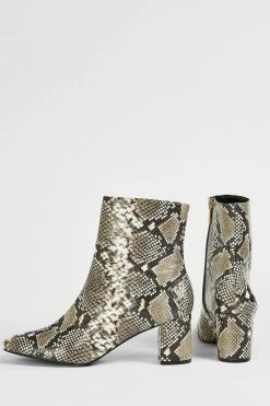 Ted Baker Neomy Imitation Snake Block Heel Ankle Boots -tedbaker Shop Online unnamed file 5989