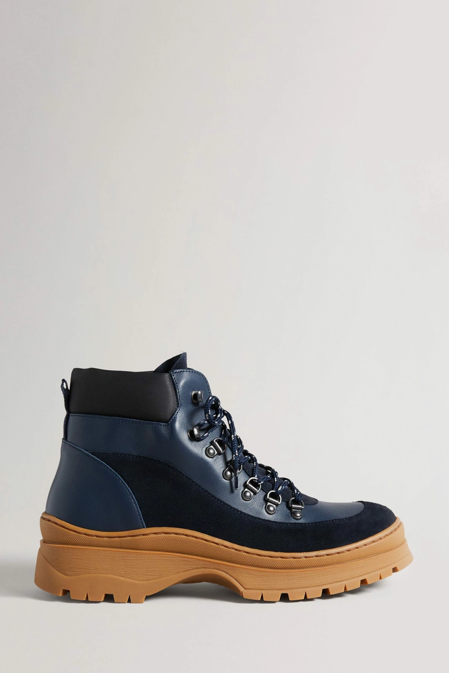 Ted Baker Mens Blue Westonn Chunky Hiker Boots 3 Ted Baker Mens Blue Westonn Chunky Hiker Boots