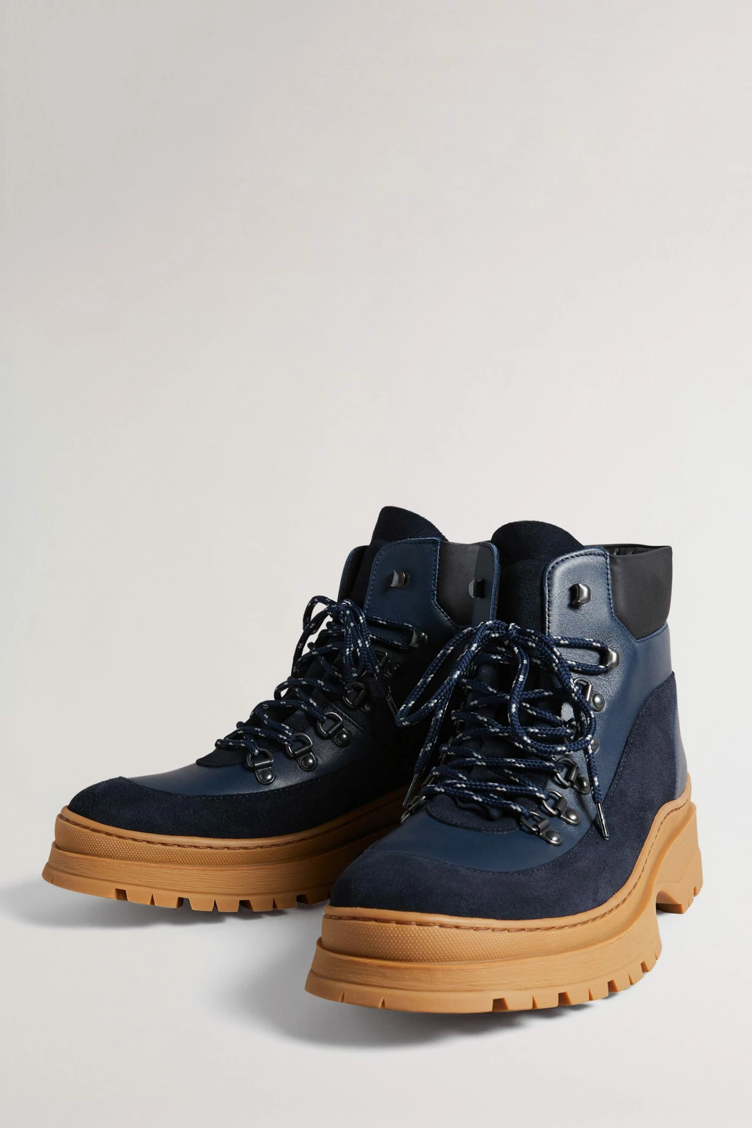 Ted Baker Mens Blue Westonn Chunky Hiker Boots 4 Ted Baker Mens Blue Westonn Chunky Hiker Boots - Image 2