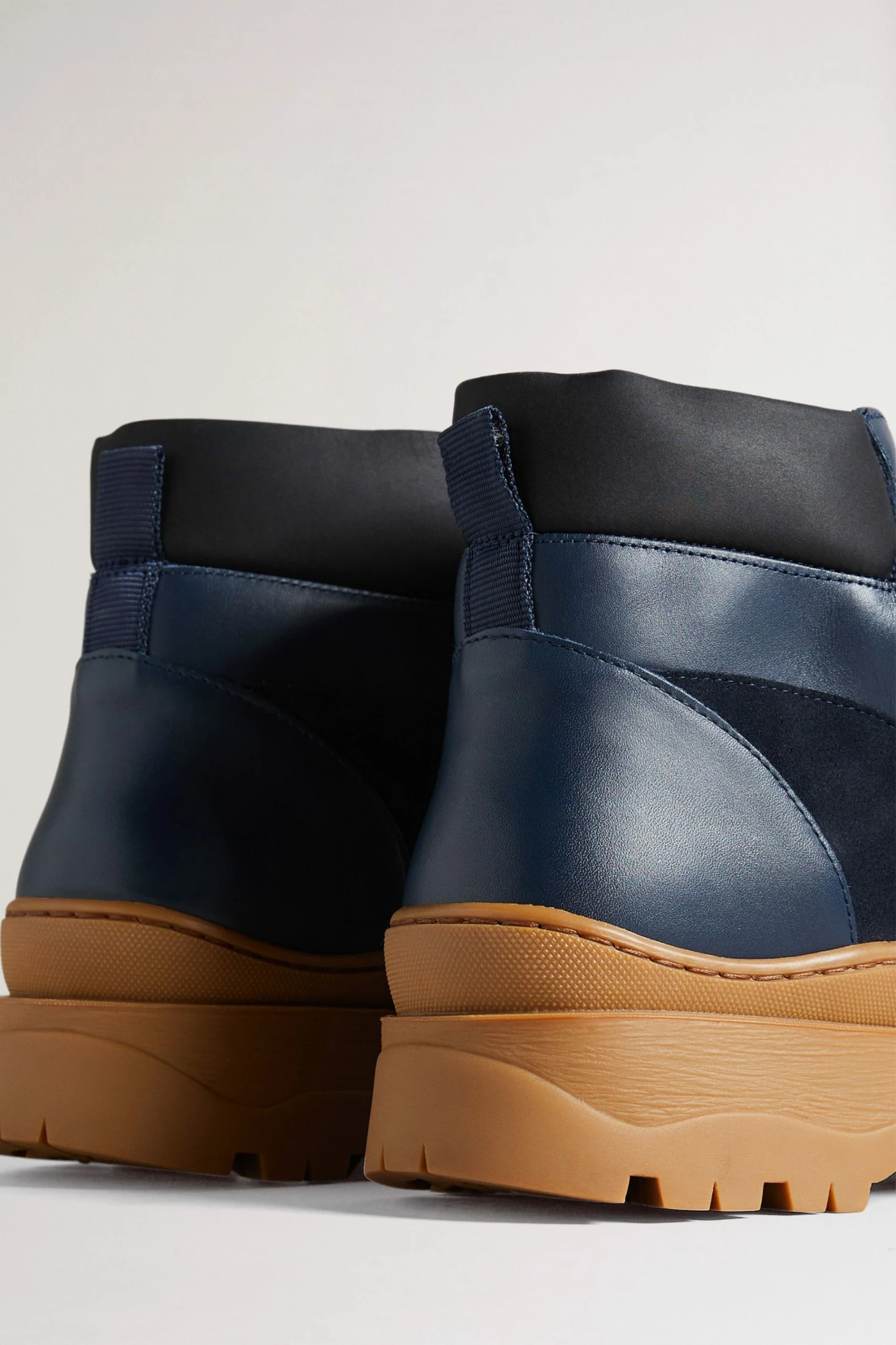 Ted Baker Mens Blue Westonn Chunky Hiker Boots 5 Ted Baker Mens Blue Westonn Chunky Hiker Boots - Image 3