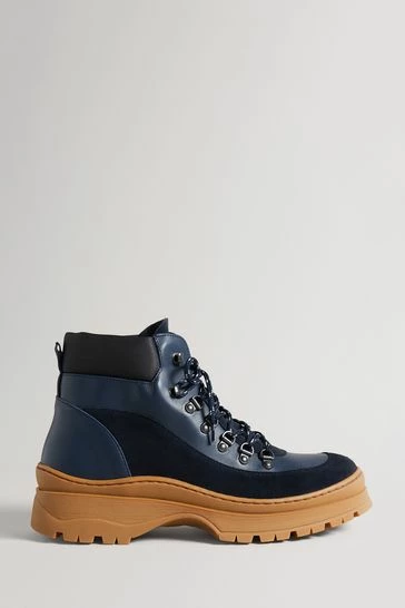 Ted Baker Mens Blue Westonn Chunky Hiker Boots 8 Ted Baker Mens Blue Westonn Chunky Hiker Boots - Image 6
