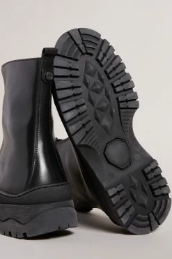 Ted Baker Black Aurelya Black Zip Front Chunky Boots 10 Ted Baker Black Aurelya Black Zip Front Chunky Boots -tedbaker Shop Online unnamed file 6004