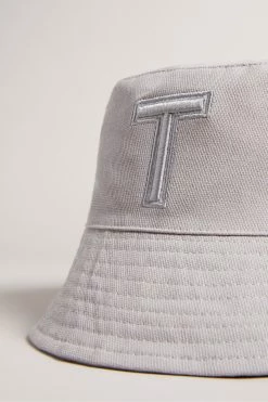 Ted Baker Mens Grey Teri Dk-T Bucket Hat -tedbaker Shop Online unnamed file 6046