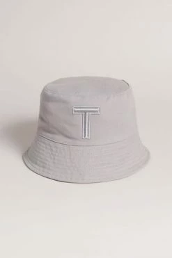 Ted Baker Mens Grey Teri Dk-T Bucket Hat -tedbaker Shop Online unnamed file 6047