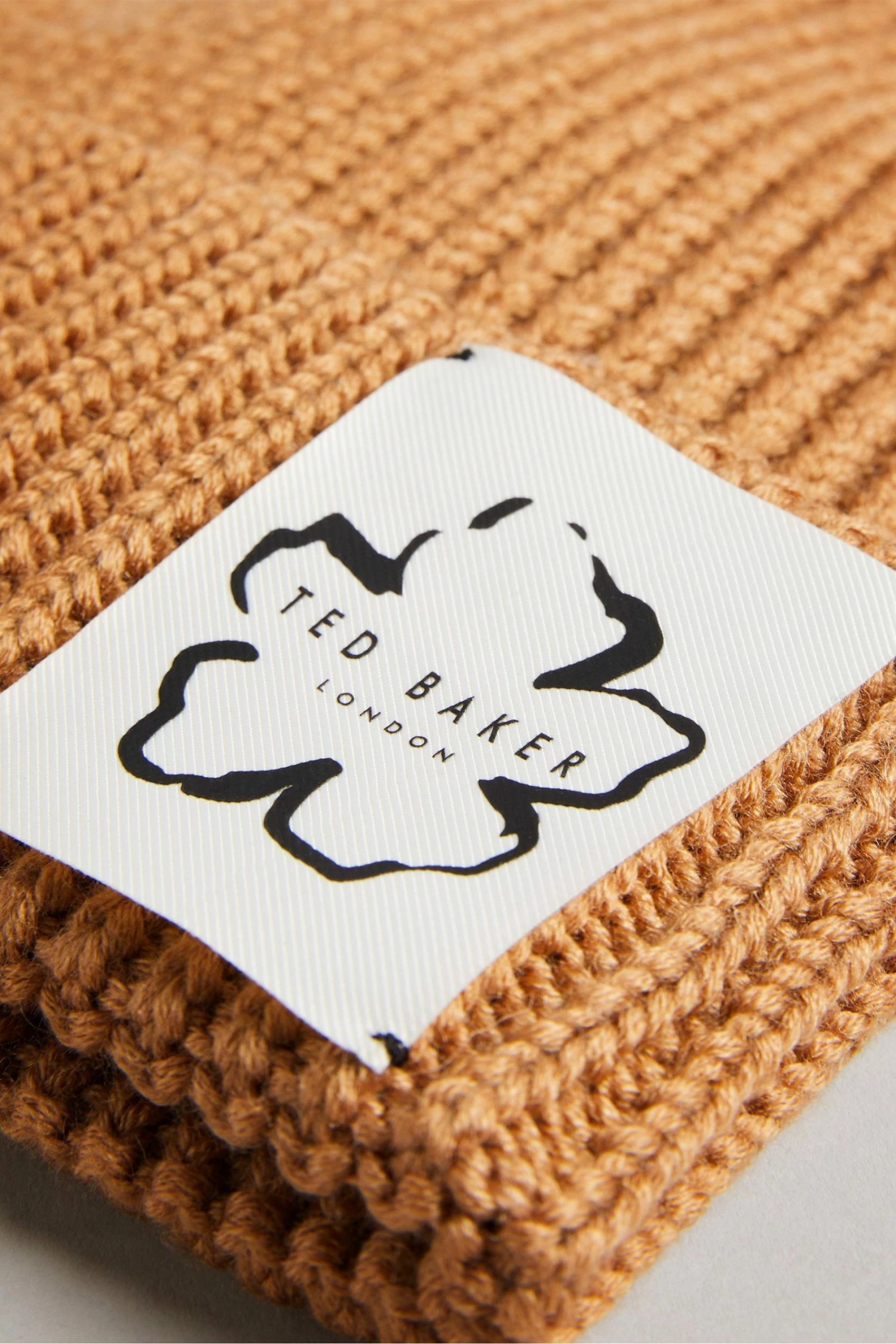 Ted Baker Brown Yellow Wool Blend Beanie 4 Ted Baker Brown Yellow Wool Blend Beanie - Image 2