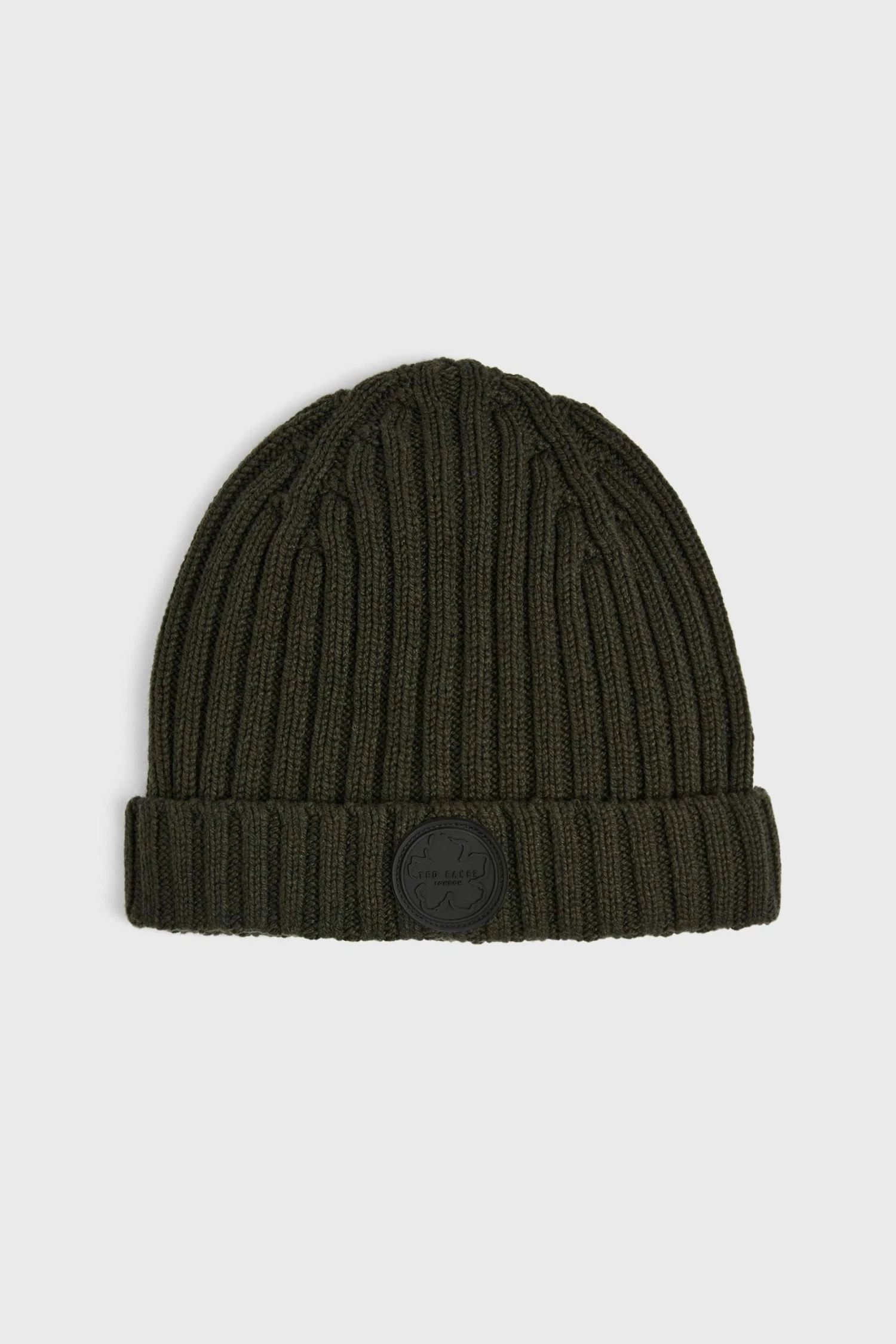 Ted Baker Green Tolton Rib Beanie Hat 3 Ted Baker Green Tolton Rib Beanie Hat