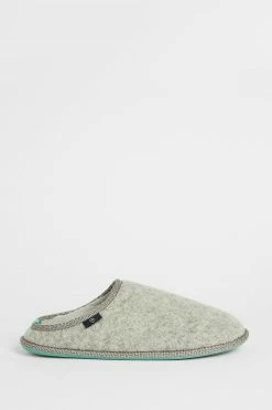 Ted Baker Grey Simonn Felt Mulet Sole Slipper