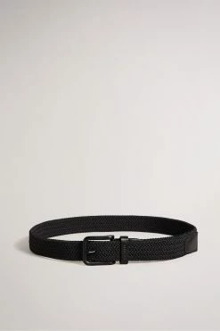 Ted Baker Timm Black Woven Belt