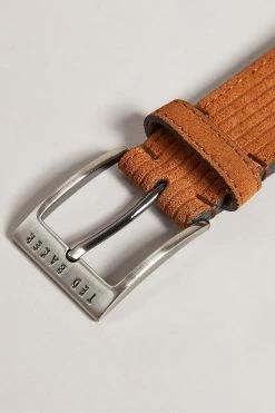 Ted Baker Tible Brown Corduroy Suede Belt -tedbaker Shop Online unnamed file 6119