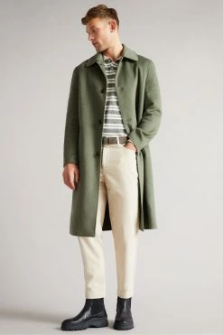 Ted Baker Turnr Grey Stitched Leather Belt -tedbaker Shop Online unnamed file 6129