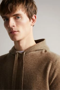 Ted Baker Brown Bannks Cashmere Hoodie -tedbaker Shop Online unnamed file 6134