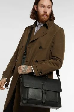 Ted Baker Castlin Black Leather Satchel -tedbaker Shop Online unnamed file 623