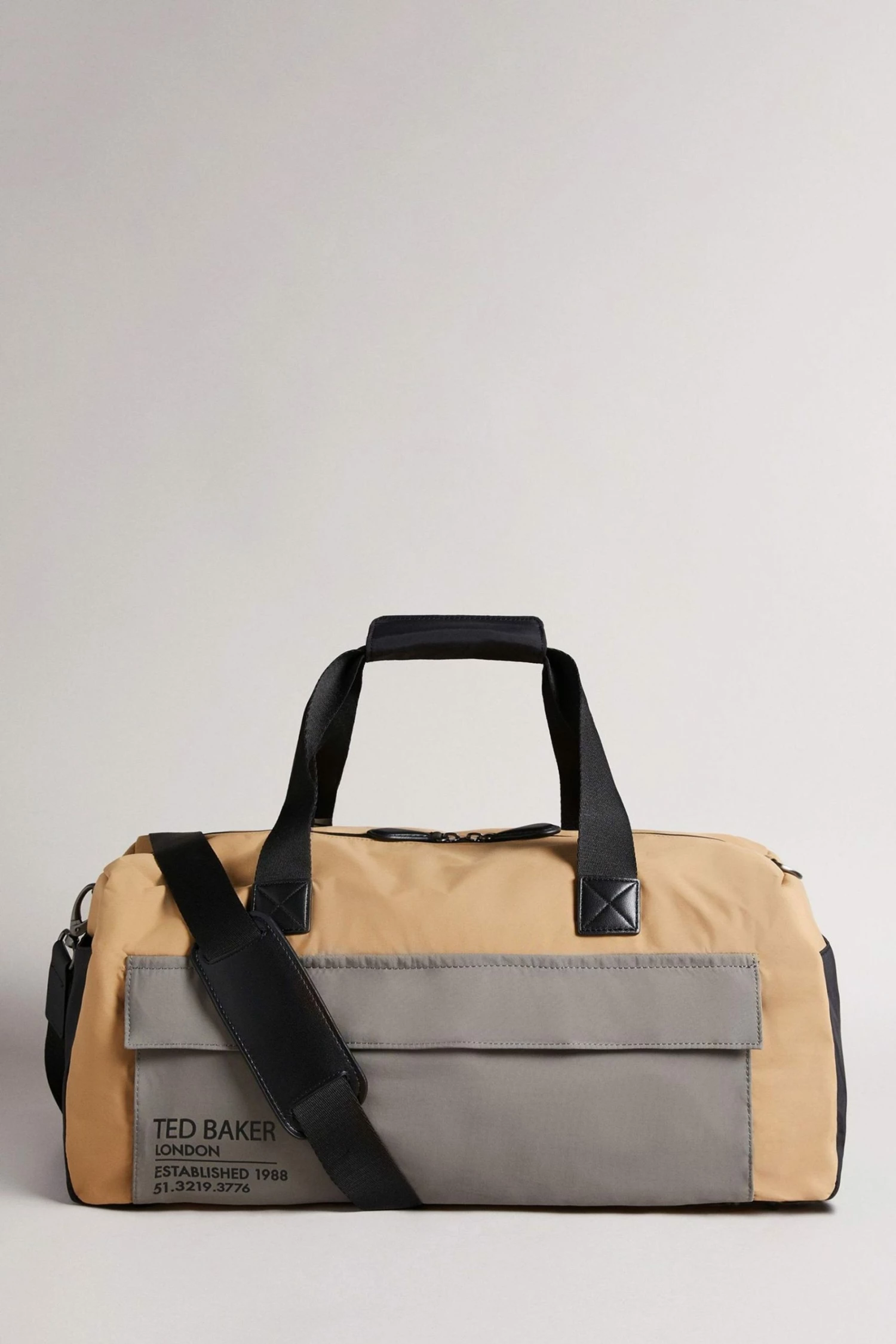 Ted Baker Tan Fedwick Colour Block Holdall Bag 3 Ted Baker Tan Fedwick Colour Block Holdall Bag