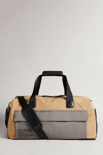 Ted Baker Tan Fedwick Colour Block Holdall Bag 7 Ted Baker Tan Fedwick Colour Block Holdall Bag - Image 5
