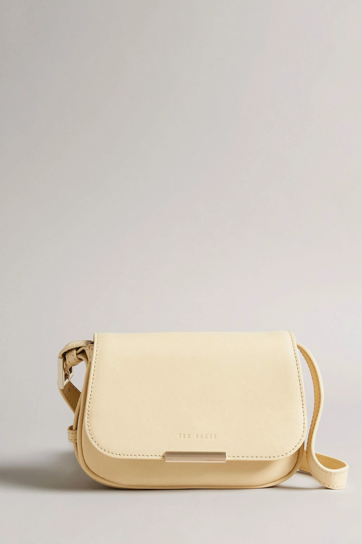 Ted Baker Natural Bagira Curved Baguette Cross-Body Bag 3 Ted Baker Natural Bagira Curved Baguette Cross-Body Bag