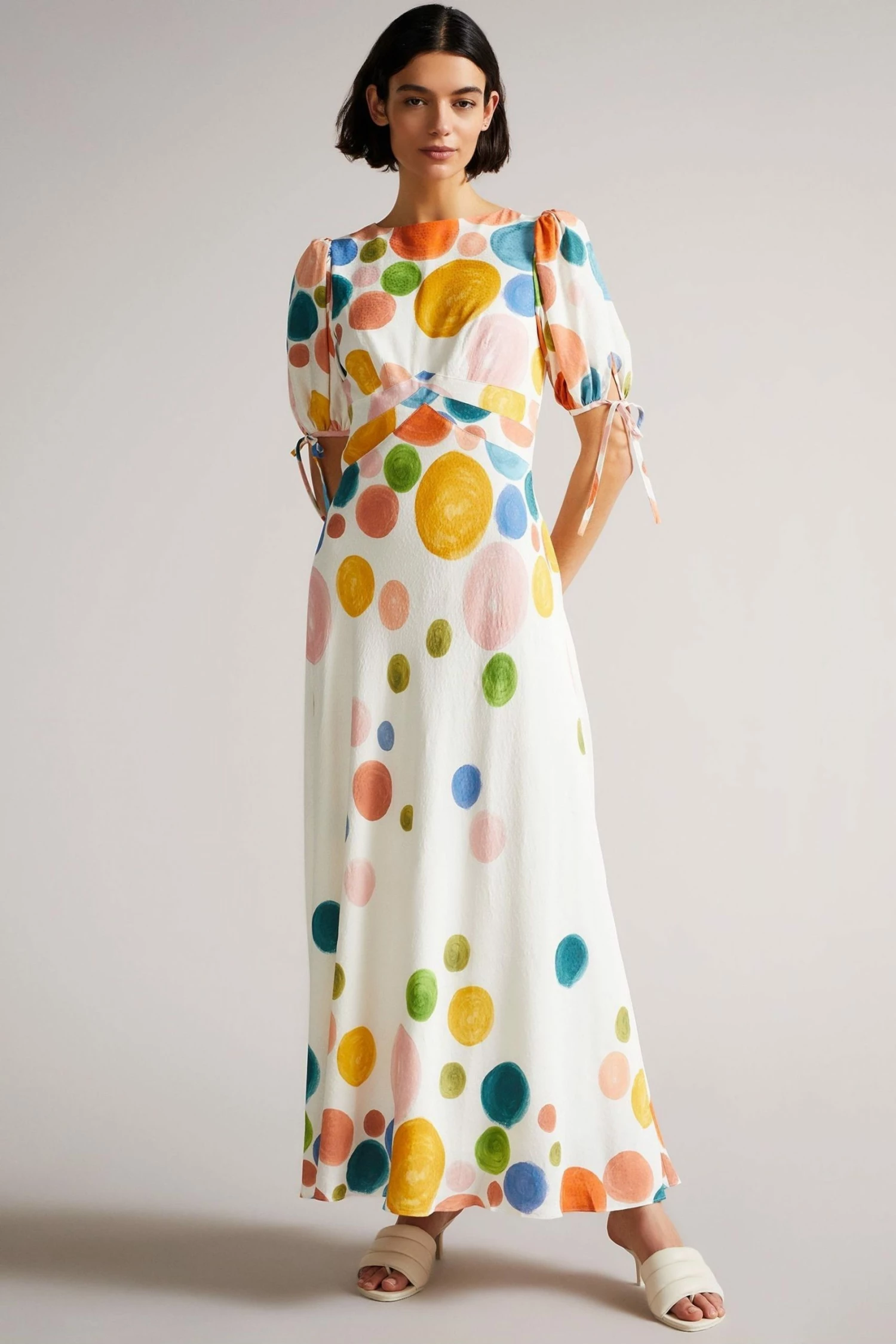 Ted Baker White Hunniy Tie Detail Midi Dress 3 Ted Baker White Hunniy Tie Detail Midi Dress