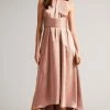 Ted Baker Mmilly Dusky Pink High Low Halter Dress 2 Ted Baker Mmilly Dusky Pink High Low Halter Dress -tedbaker Shop Online unnamed file 746