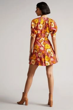 Ted Baker Red Patti Self Belt Detail Mini Dress -tedbaker Shop Online unnamed file 797