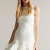 Ted Baker Maleko White Lace Stitch Dress -tedbaker Shop Online unnamed file 819