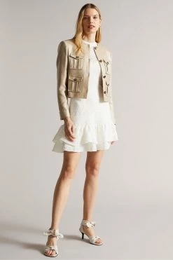 Ted Baker Maleko White Lace Stitch Dress -tedbaker Shop Online unnamed file 821