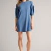 Ted Baker Womens Blue Feyah Lt- Full Needle Puff Sleeve Dress -tedbaker Shop Online unnamed file 866