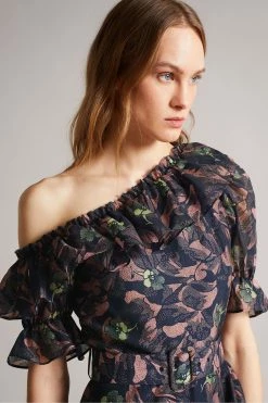 Ted Baker Navy Blue Hazpin Asymmetric Cold Shoulder Ruffle Mini Dress 11 Ted Baker Navy Blue Hazpin Asymmetric Cold Shoulder Ruffle Mini Dress -tedbaker Shop Online unnamed file 898