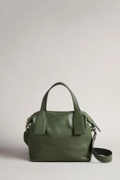 Ted Baker Green Embossed Branded Tote Bag