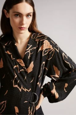 Ted Baker Brown Integral Wrap Dress -tedbaker Shop Online unnamed file 922