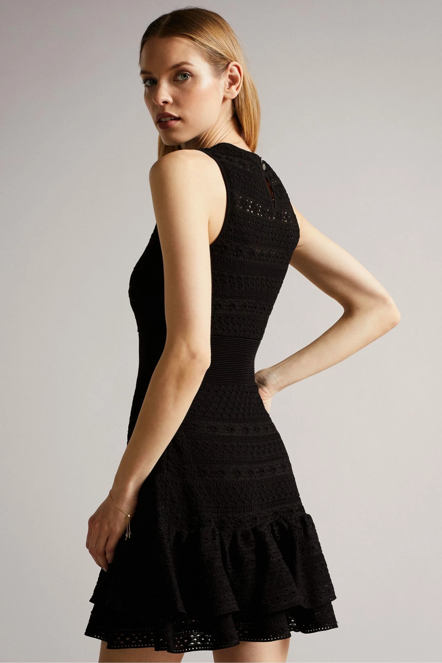 Ted Baker Maleko Black Lace Stitch Dress 4 Ted Baker Maleko Black Lace Stitch Dress - Image 2
