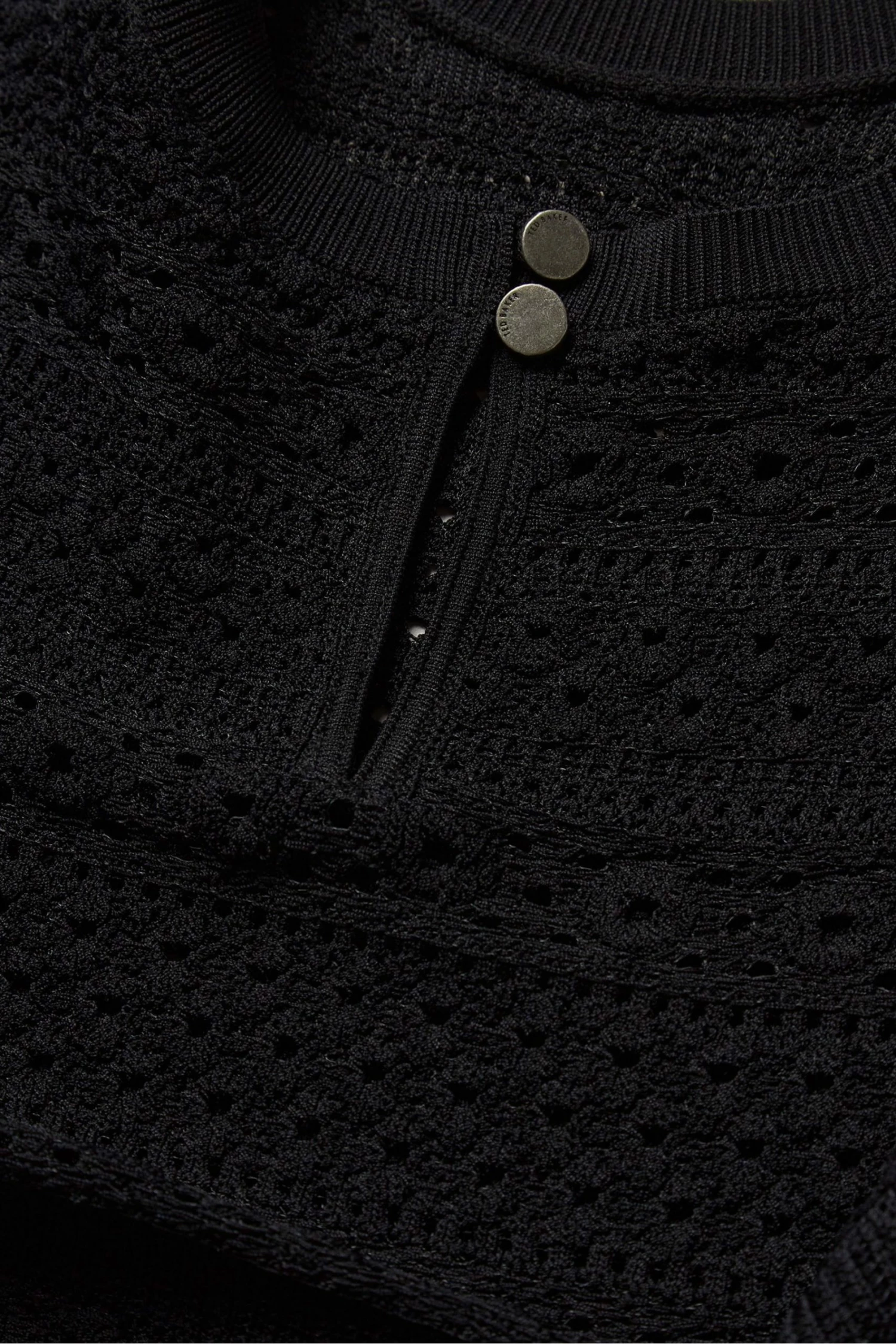 Ted Baker Maleko Black Lace Stitch Dress 7 Ted Baker Maleko Black Lace Stitch Dress - Image 5