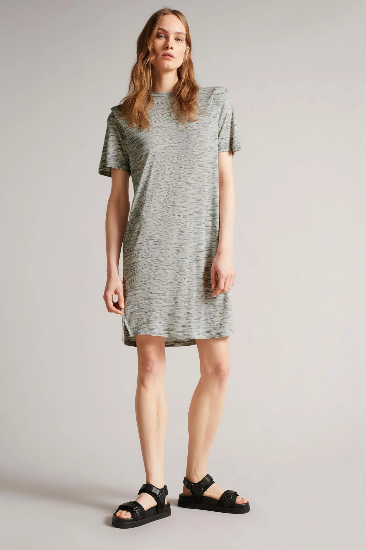 Ted Baker Julina White T-Shirt Dress With Shoulder Detail 3 Ted Baker Julina White T-Shirt Dress With Shoulder Detail