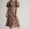Ted Baker Pink Printed Floral Seersucker Midi Dress -tedbaker Shop Online unnamed file 943