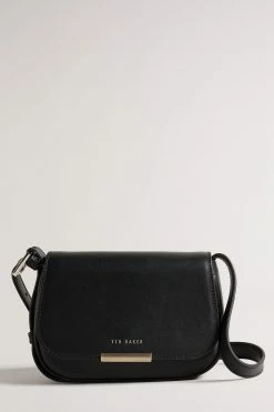 Ted Baker Bagira Black Curved Baguette Cross-Body Bag