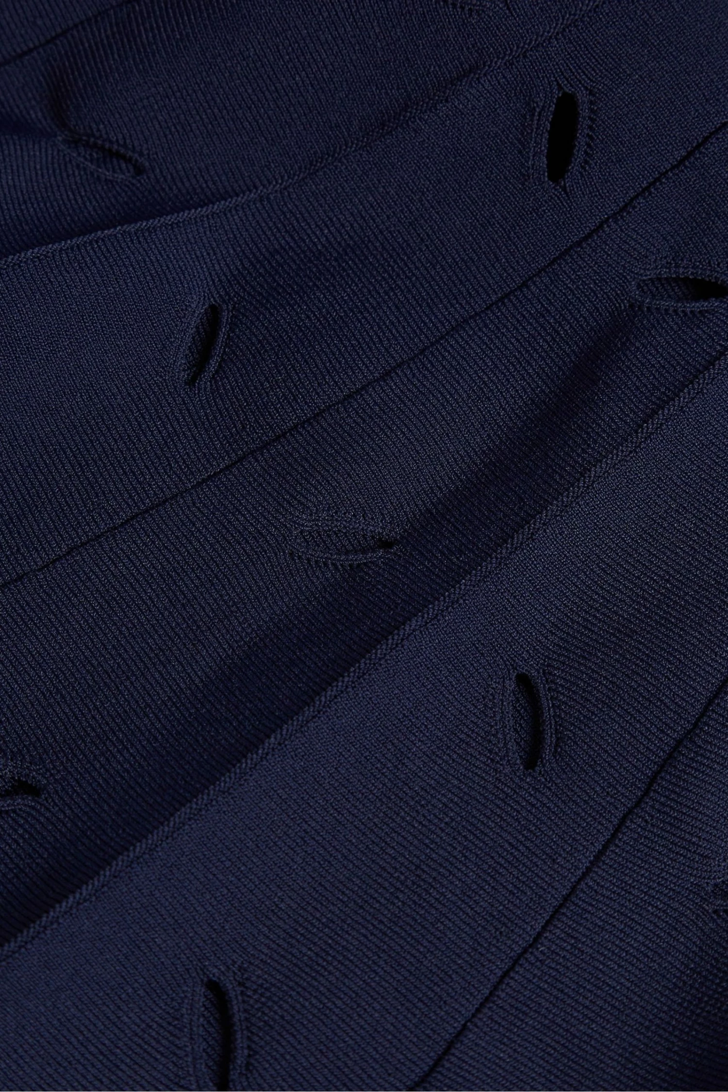 Ted Baker Emesta Navy Blue Full Needle Stitch Detailed Hem Dress 6 Ted Baker Emesta Navy Blue Full Needle Stitch Detailed Hem Dress - Image 4