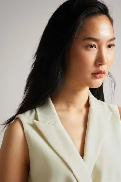 Ted Baker Cream Joannid Sleeveless Blazer Mini Dress 11 Ted Baker Cream Joannid Sleeveless Blazer Mini Dress -tedbaker Shop Online unnamed file 961